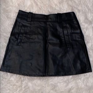 Leather skirt